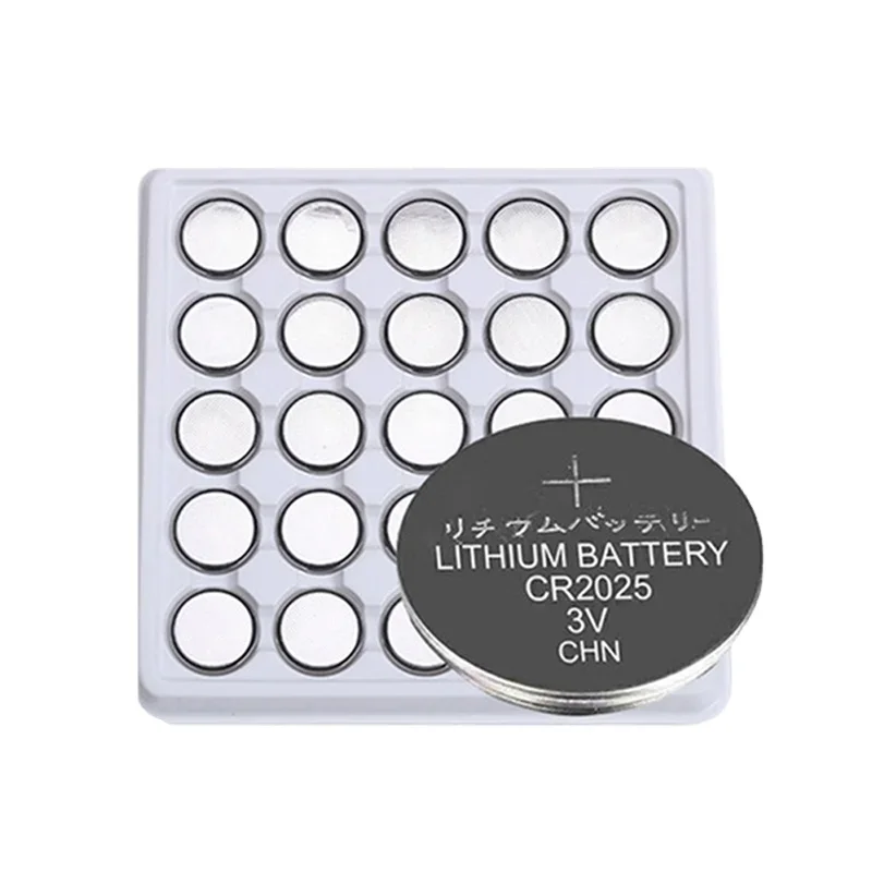 100PCS CR2025 3V Lithium Coin Cells Button Battery BR2025 DL2025 KCR2025 2025 L12 EE6226 for Watch Remote Contorl