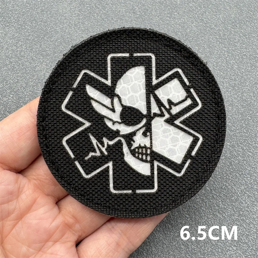 3D Taktische Patches IR Reflektierende Abzeichen auf Rucksack Weste Kleidung Laser Schneiden Embleme Haken Und Schleife Outdoor Ausrüstung – Detail 10