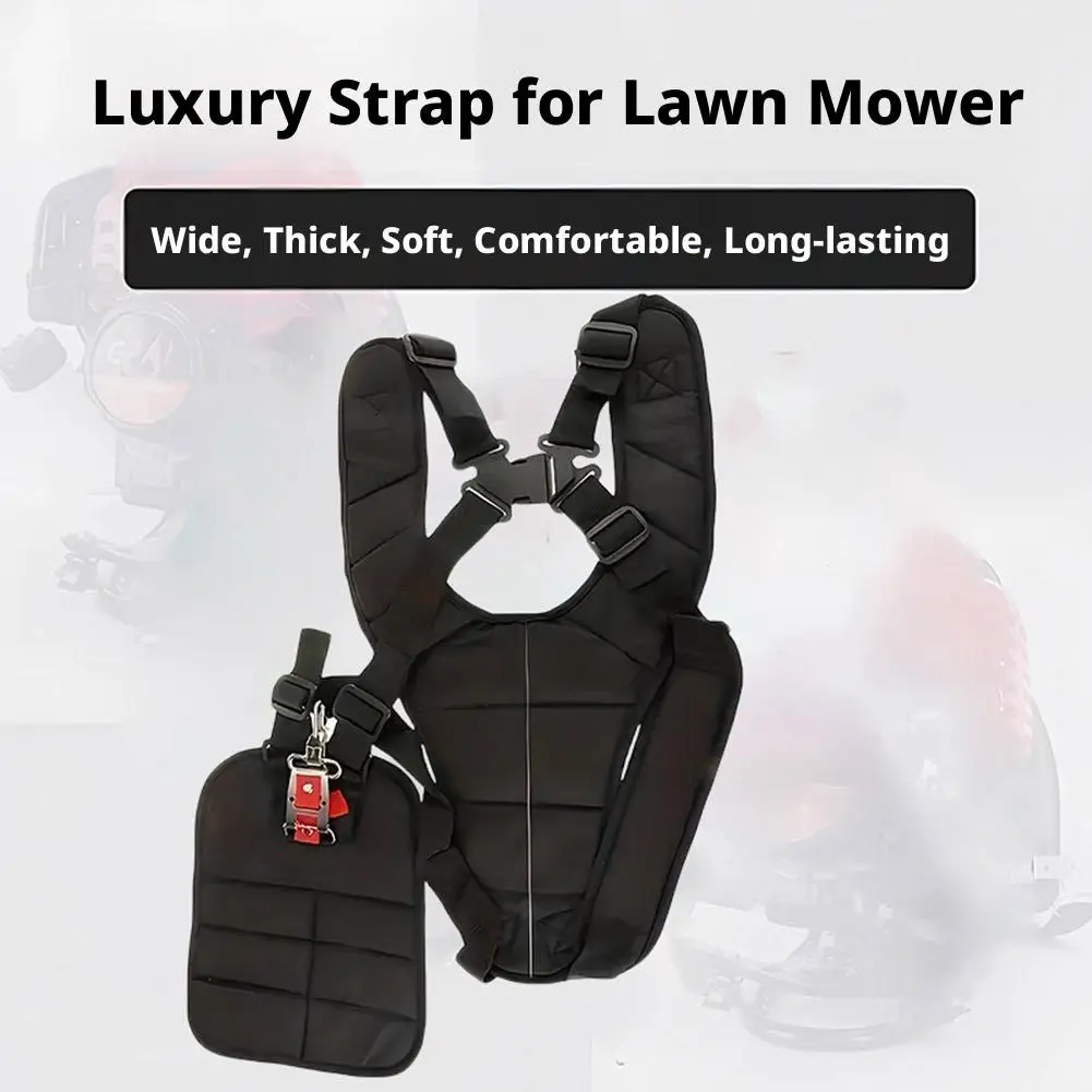 Double Shoulder Harness Strap Belt, Adjustable Trimmer Strap for Brush Cutter, Garden Lawn Mower Power Pruner, Comfort Support T