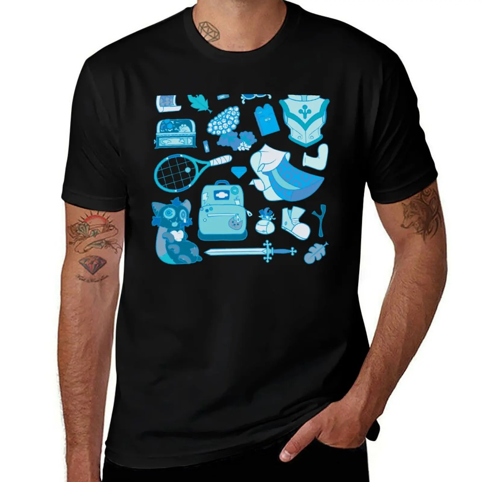 Anne Boonchuy - Calamity (blue) T-Shirt mens graphic t shirts T-Shirt