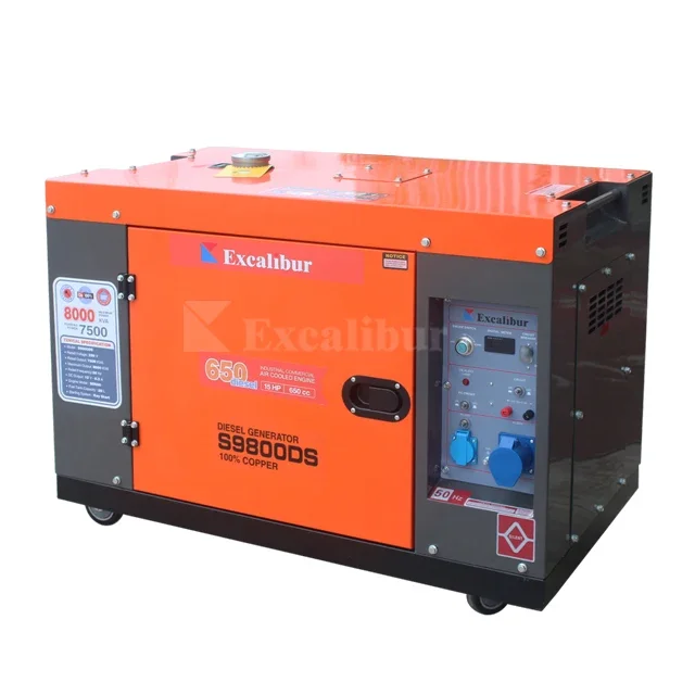 High Performance Air Cooled Super Silent Diesel Generator 8 Kw 10 Kva