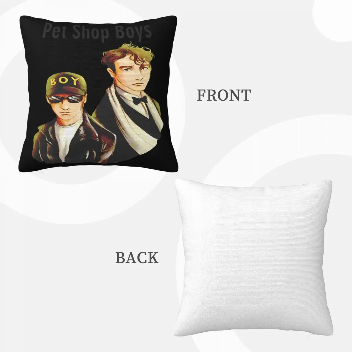 Pet Shop Boys 2 Pillows Sofa Cushion Cover Anime Body Pillow Case Pillow Case Pillow Cover