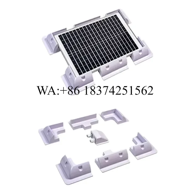Wmwmnu for BRISTAR Easy Install ABS Plastic Kits Camper Roof RV Solar Panel System for Marine Boat Trailer