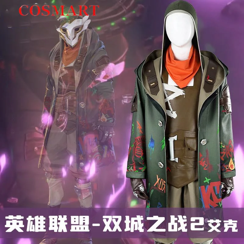 COSMART Lol Battle Of Two Cities 2 Ekko Cosplay Costume Cos Game Anime Party Uniform Hallowen Play Role Clothes Clothing