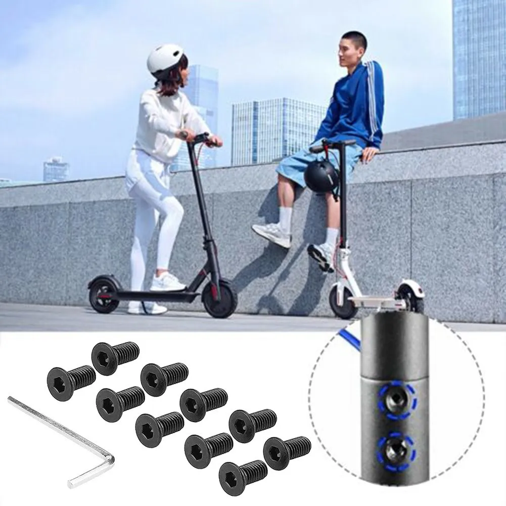 Securely Attach the Forehead Mast and Enjoy a Smooth Ride with this Screw Set for For ninebot ES1 E ES4 Scooters