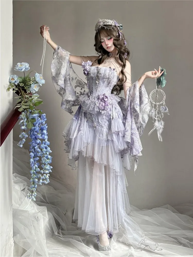 

Elegant and dreamy purple birthday party dress for coming-of-age ceremony