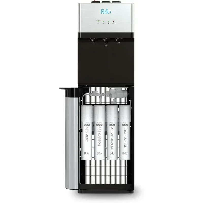 Brio Self Cleaning Bottleless Water Cooler Dispenser, Point of Use Drinking Water Filter, Hot, Cold, and Room Temperature