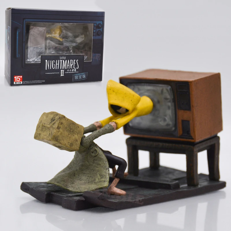 Figuras de juego de Anime de Little Nightmares Six, figura de acción Mono de Little Nightmares, Mini figura de nombres, muñeca coleccionable en miniatura, juguete para regalo