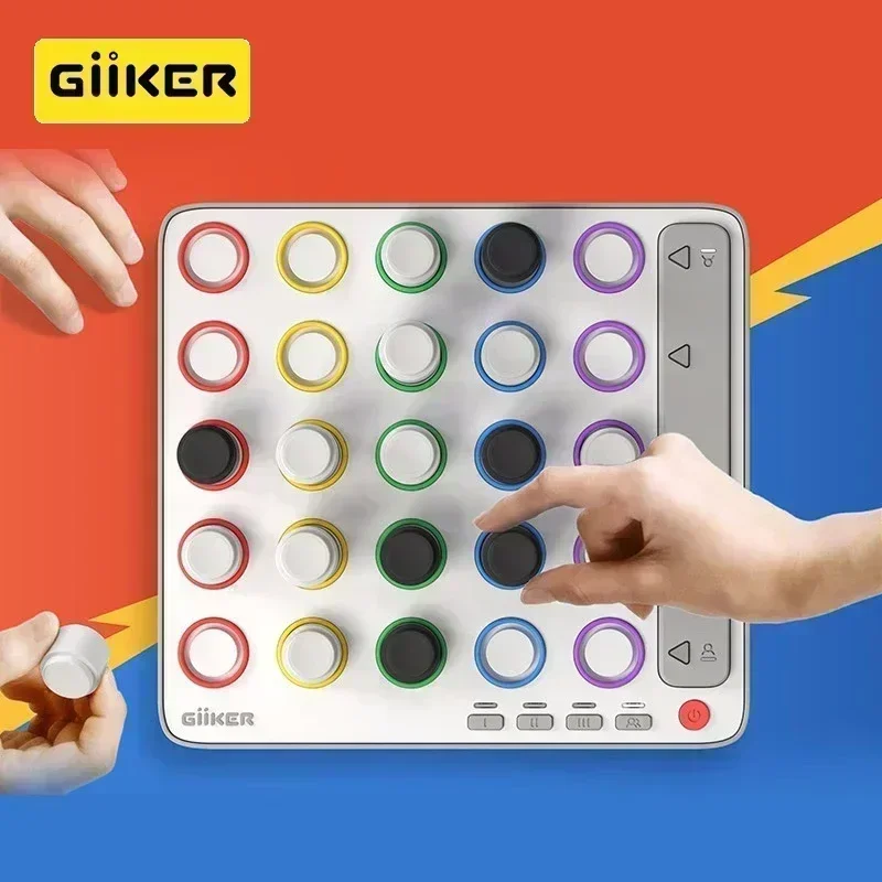 BSN GiiKER Smart Four Connected Magnetic 3D Four in A Row Game with Intelligent AI Powered App Enabled Board Game Child Gifts