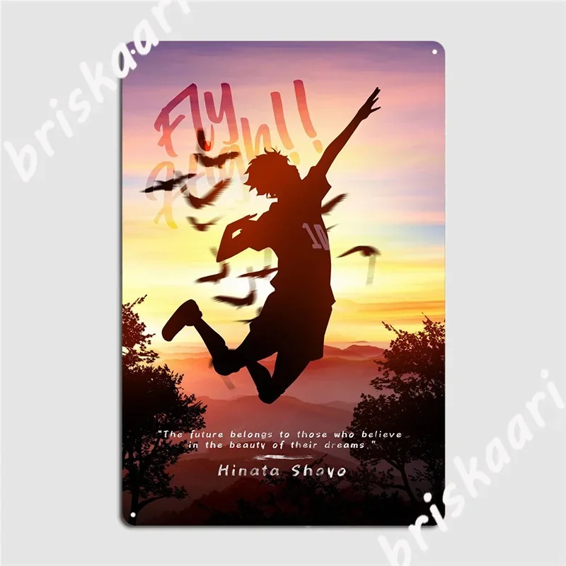 Hinata Shoyo Poster Metal Plaque Decoration Club Painting Décor Pub Garage Tin Sign Posters