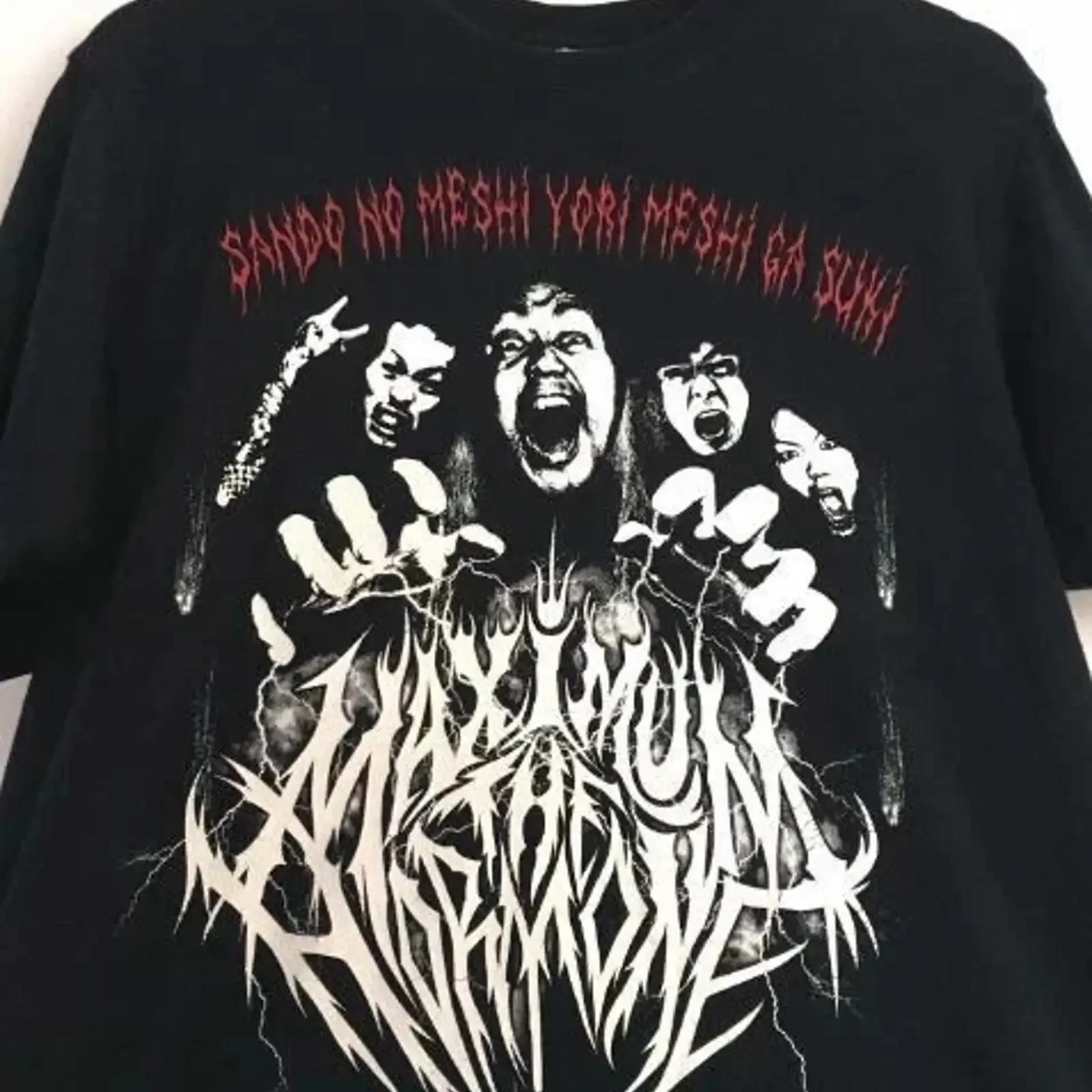 Maximum The Hormone T Shirt Black S 5XL VN3715 vintage Washed Comfortable streetwear Stretched designer clothes Soft graphic