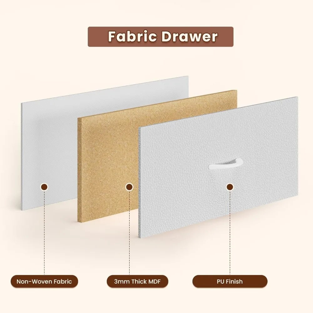 مركز ترفيه بحامل تلفزيون مقاس 75 بوصة مزود بمصابيح LED ومنافذ طاقة، وطاولة وحدة تحكم 63 على الطراز الصناعي مع 6 أدراج من البولي يوريثان #5