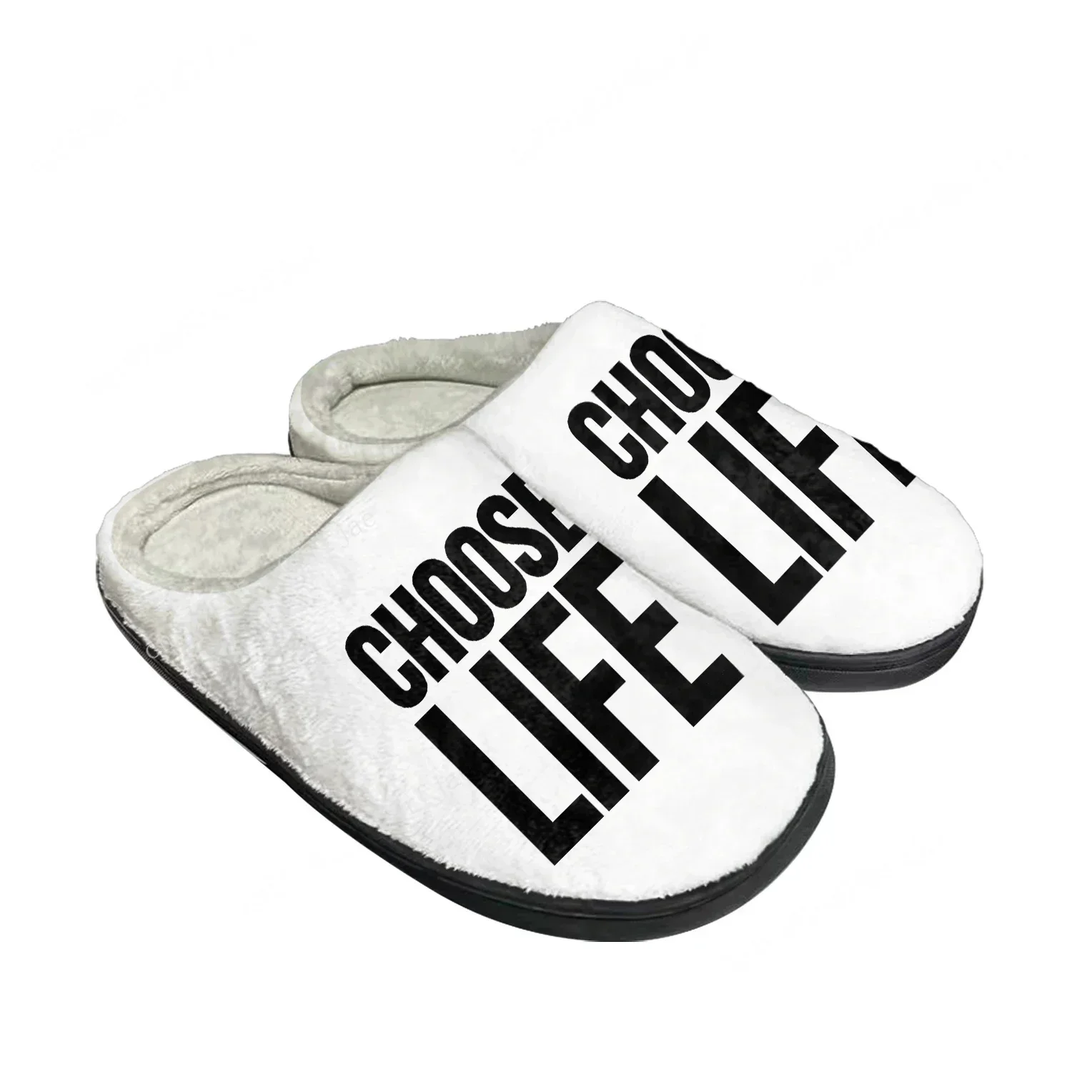 

Домашние хлопковые тапочки Choose Life Wham George Michael для мужчин, женщин и подростков, плюшевые, теплые, для спальни, на заказ