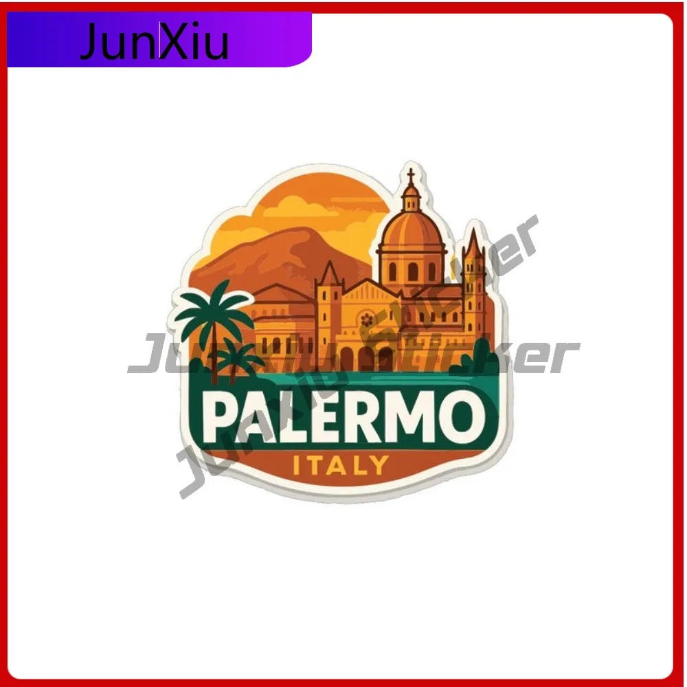 

Palermo Italy City Travel Sticker Cover Scratches Decoration Vinyl Decal Laptop Speedboat Rear Windshield X 500 Motorcycle Stic