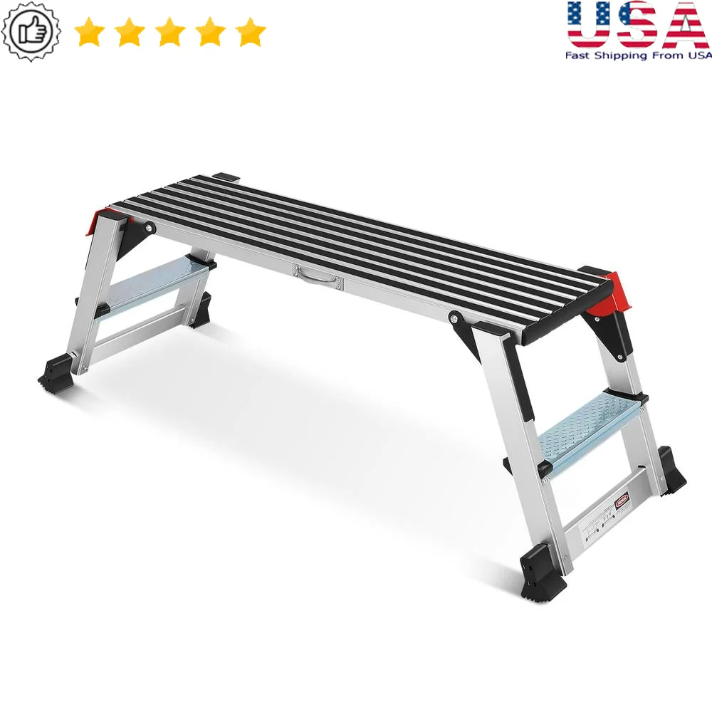 Foldable Aluminum Work Platform Step Stool 40