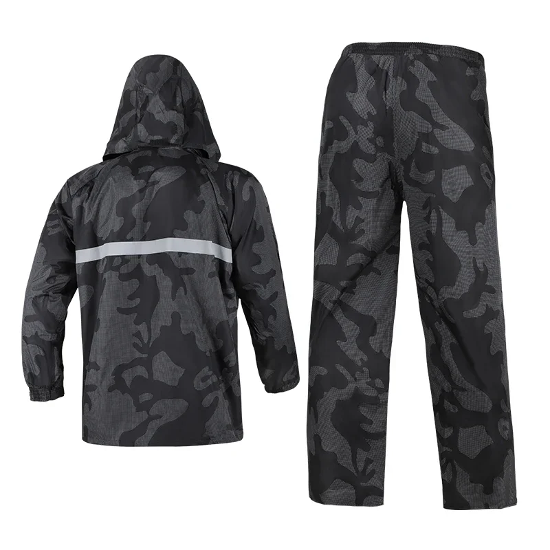 

Raincoat Suit Motocross Rain Pants Jacket Set Camouflage Color Waterproof Protective Gear Fashion Motorcycle Bike Riding Cloth