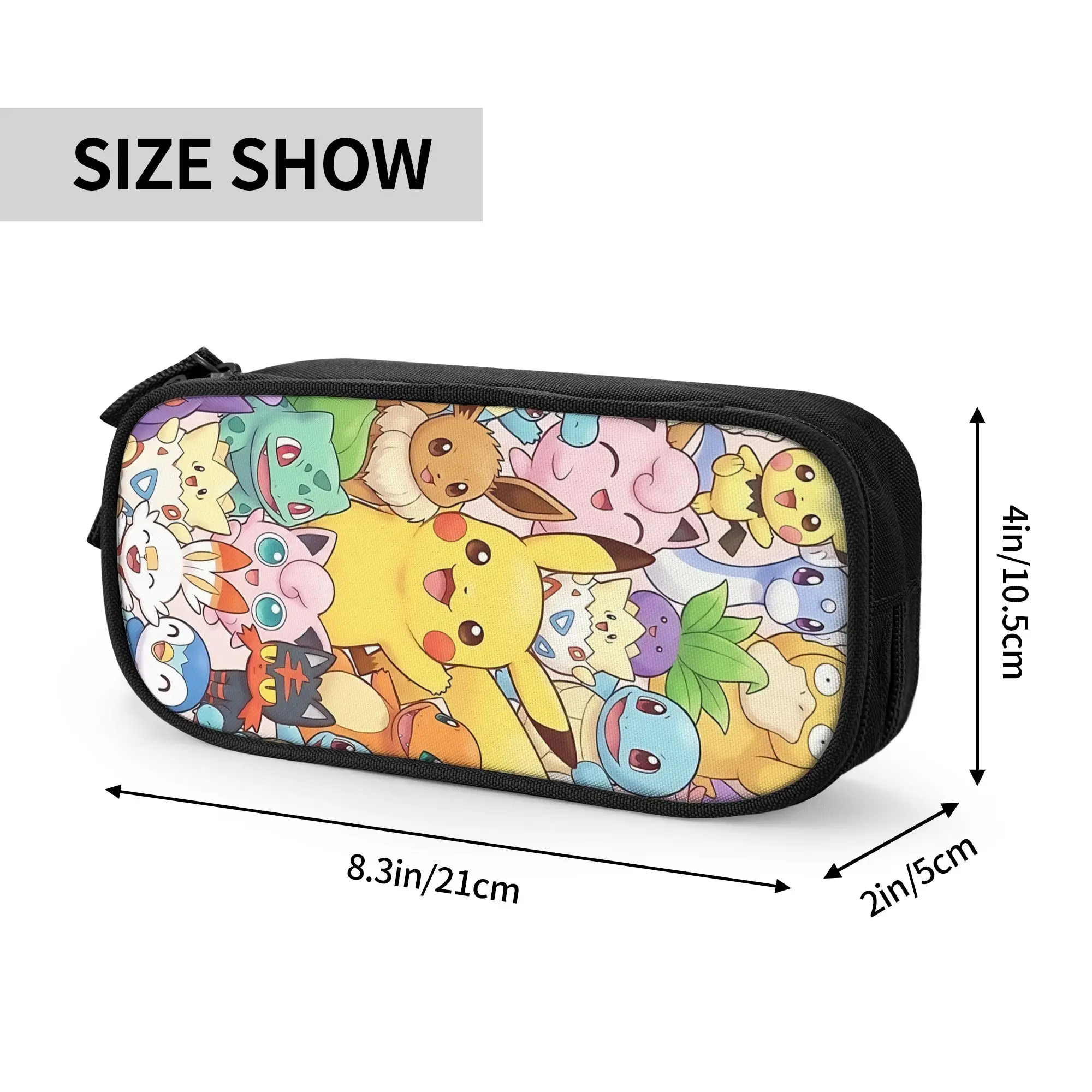 Custom Pokemon Large Capacity Bags for Child  Handheld Study Bag for Boys Gilrs Kids