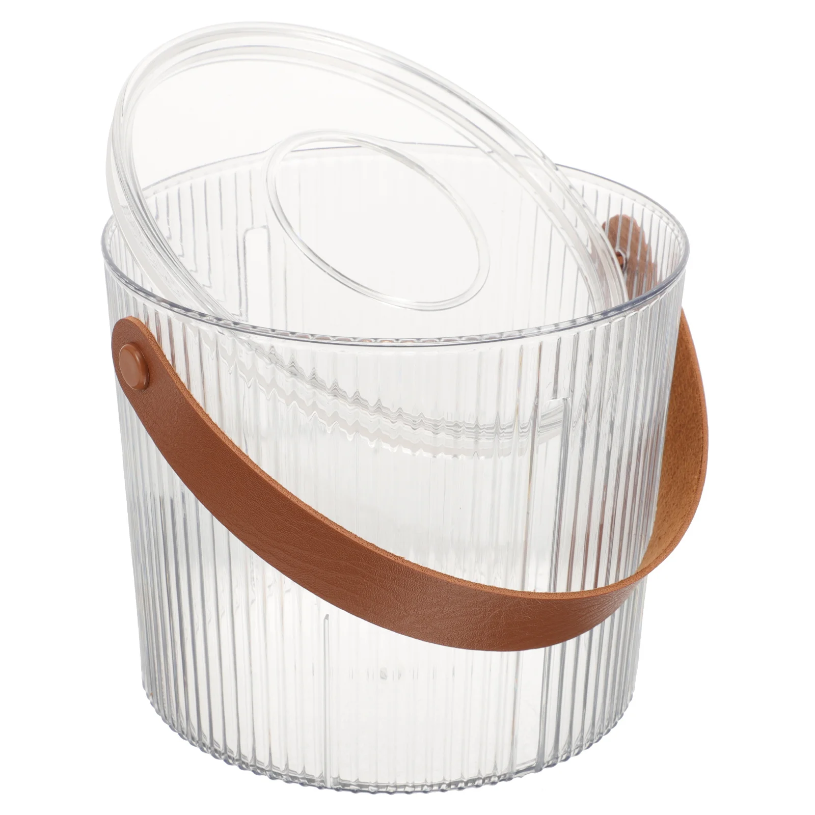 

3-Slot Tissue Storage Box Multi-Use Paper Towel Dispenser Holder Cylindrical Design with Cover for Bedroom Living Room Desktop