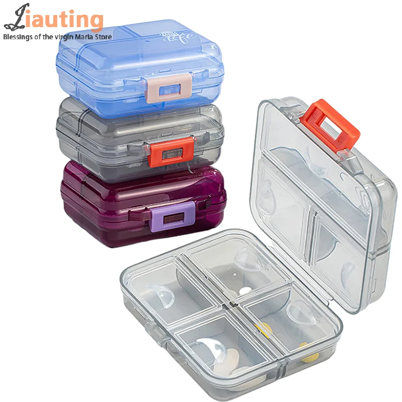 7 Compartment Pill Box Travel Mini Pill Box Lightweight Medicine Pill Case Pill Box Medicine Organizer Medication Pill Organizer