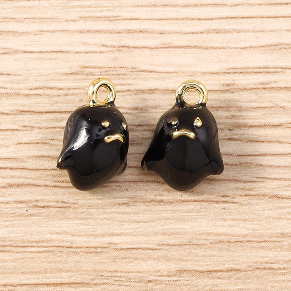 Tusember 5 Stück Halloween-Geister-Anhänger, niedliche Geister-Anhänger, baumelnde Charm-Perlen, passend für Original-Armbänder aus 925er Sterlingsilber, DIY-Schmuck – Detail 7