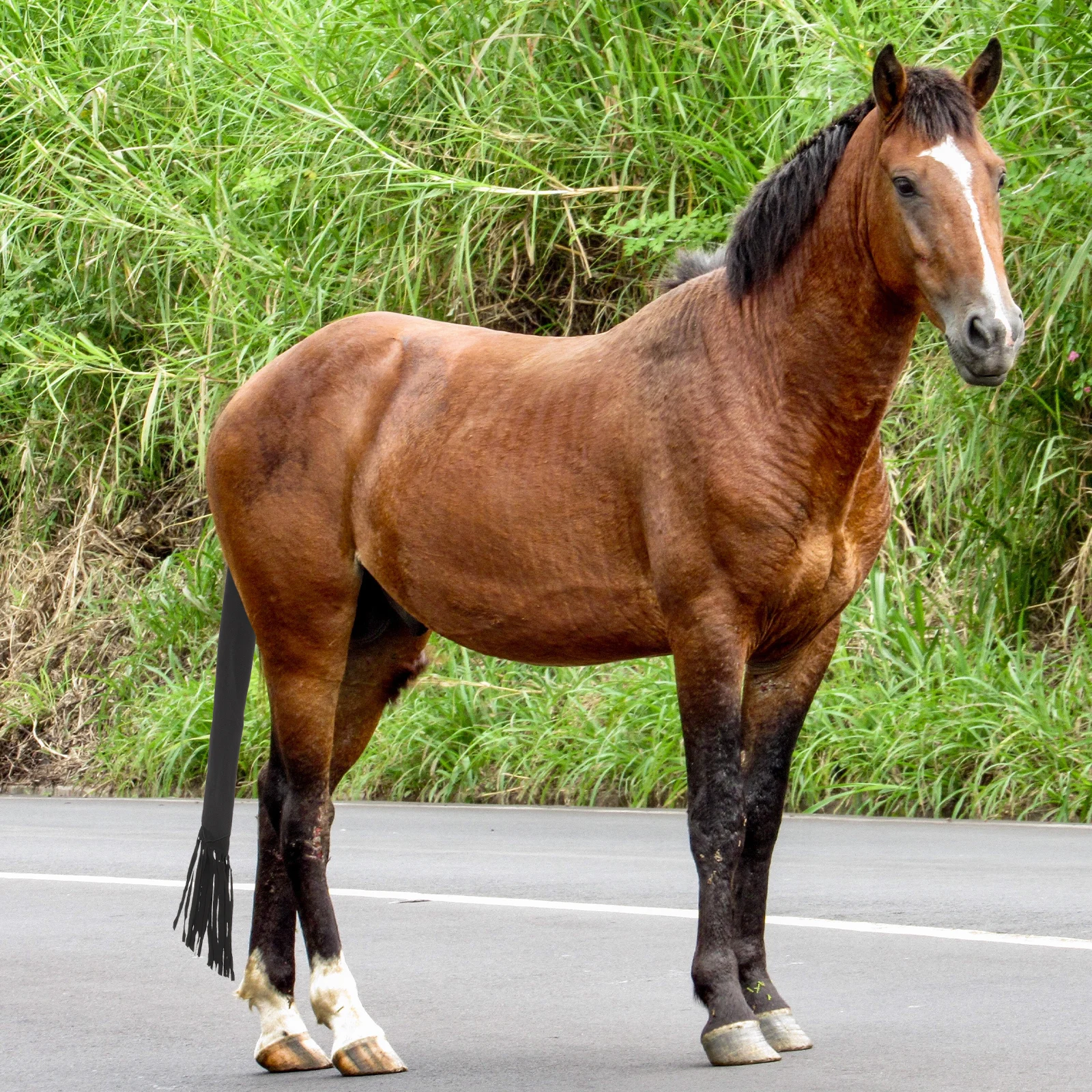 

Elastic Horse Tail Pouch Secure Fit for Woven Tails Washable Reusable Tail Bag for Horse Grooming and Protection