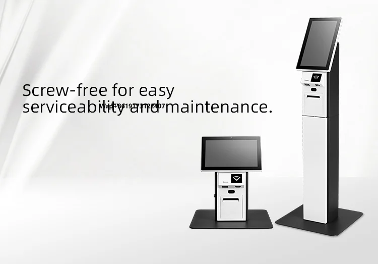 Fast Food 15.6/21.5 Inch Touch Order Payment Kiosk Self Food Ordering Service Touch Screen Kiosk