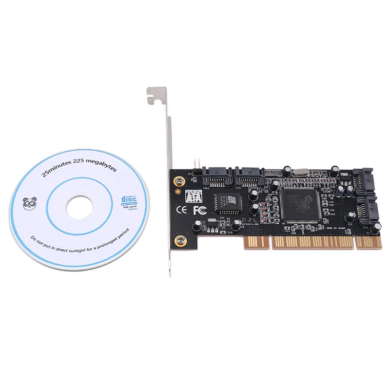 

4-Port RAID Controller Card PCI Expand Card 2.0 SATA II With Sil3114 Chip PCI Sata Internal Ports Raid Controller Card