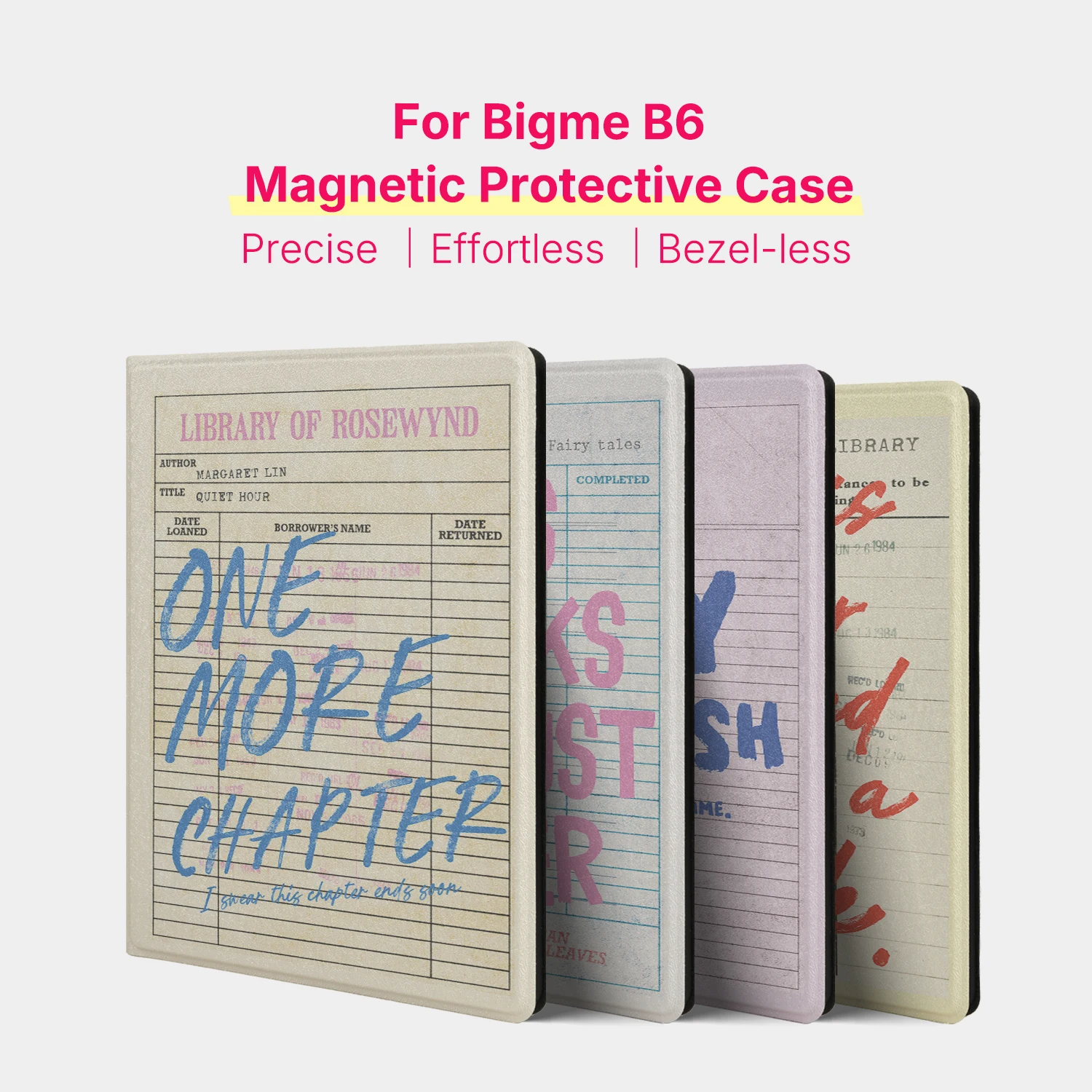 Murmole Library Card Magnetic Case for Bigme B6 6