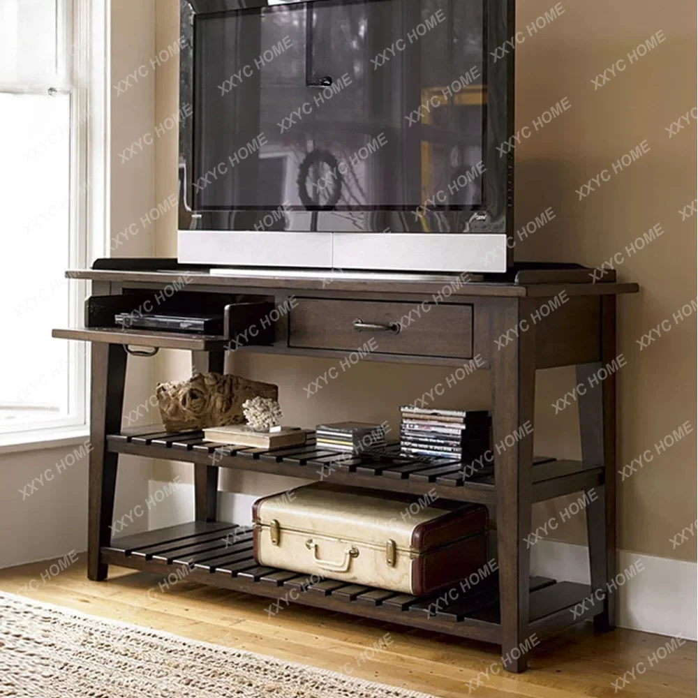 Country Solid Wood Entryway Hallway Side Table Sofa Table Vintage Antique ConsoleCustom