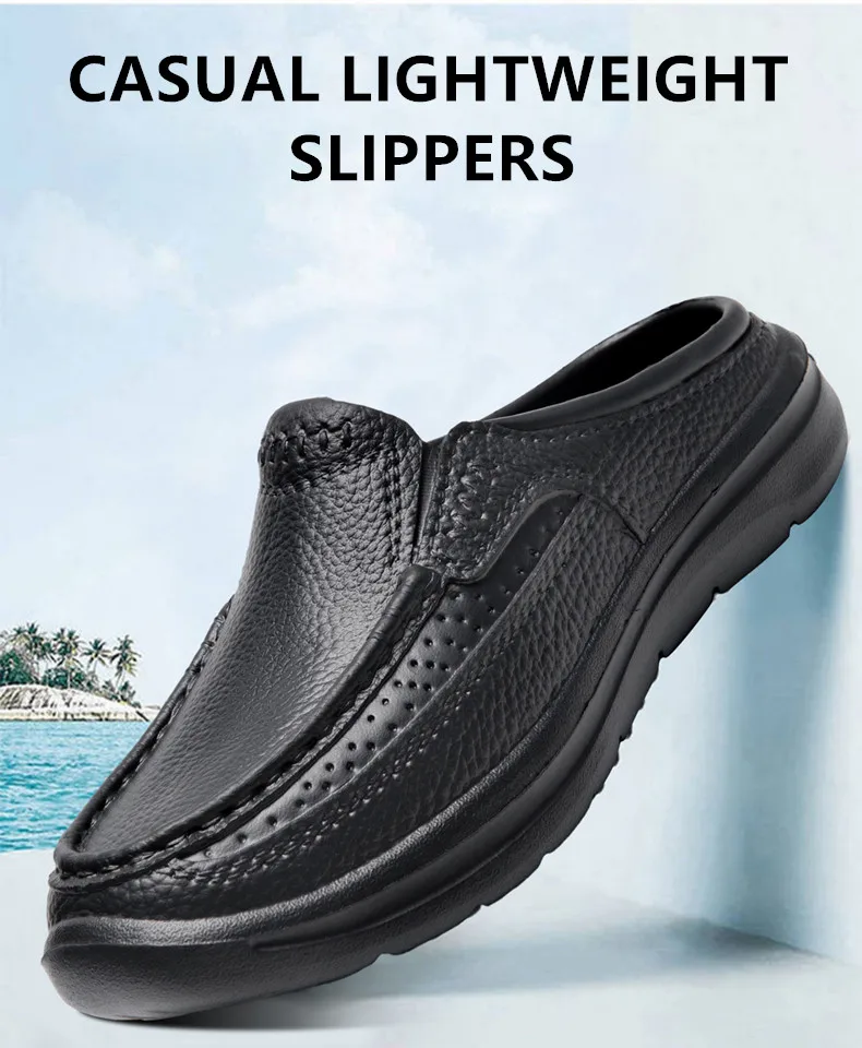 Sommer Männer Chef Schuhe Anti Slip und Öl Beweis Männer der Arbeit Schuhe EVA Faul Hausschuhe Casual Trendy Slipper Mode garten Schuhe – Detail 2