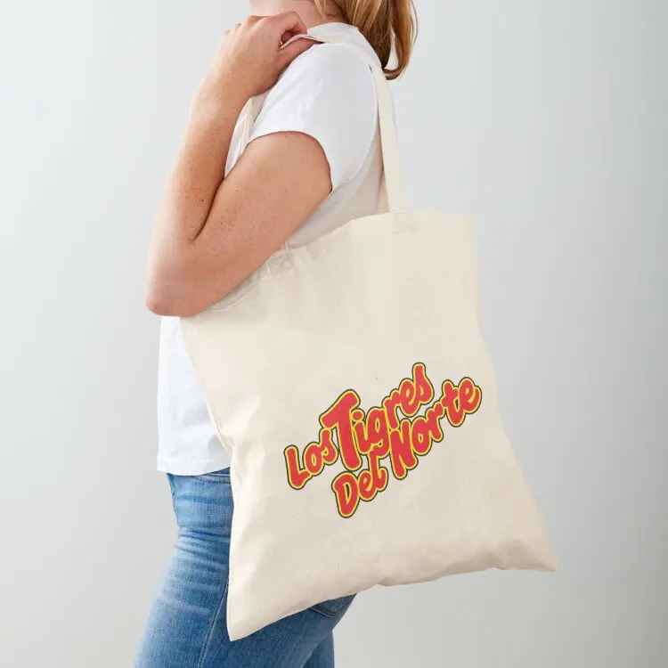Bolso tote de la banda mexicana Los Tigres del Norte, bolso de compras universitario para mujer, personalizado