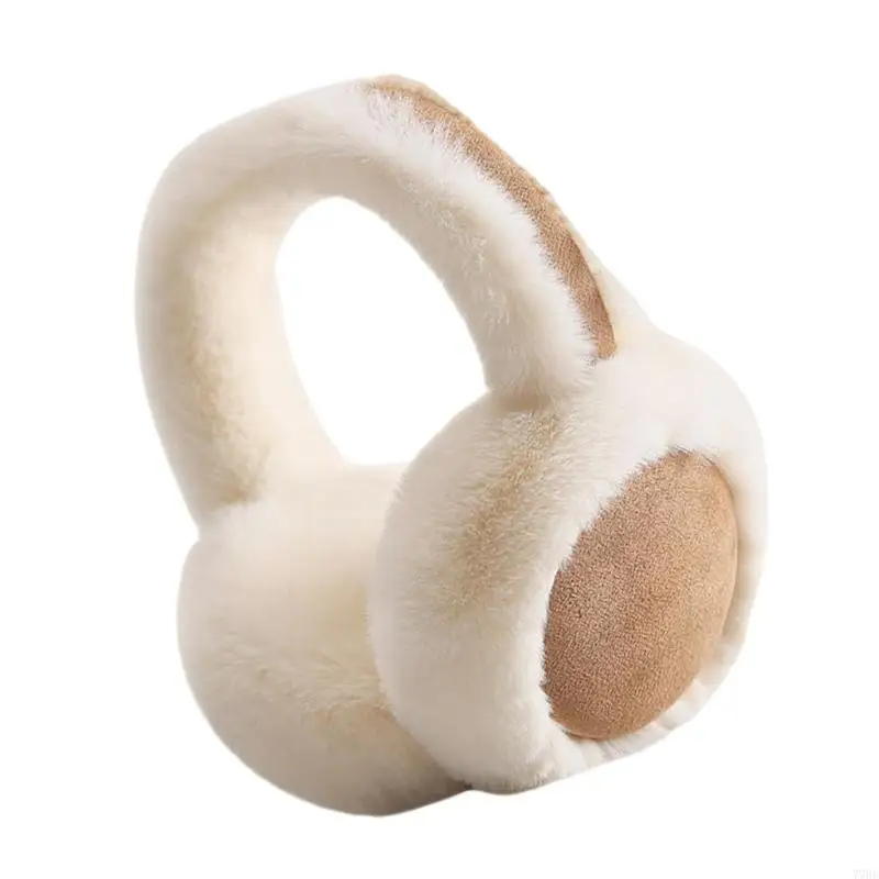 77HE غطاء للأذنين بسيط من القطيفة للنساء والأطفال، عصابة رأس فروي لتدفئة الأذن لشتاء عيد الميلاد وهدايا السنة الجديدة