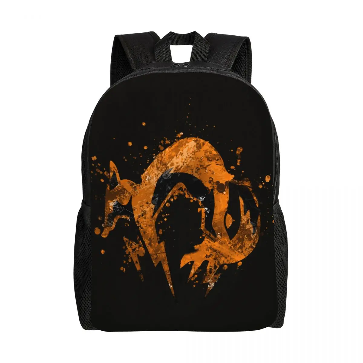 Customized Metal Gear Solid Fox Hound Logo Laptop Backpack Women Men Fashion Bookbag School College Students Video Game Gift Bag