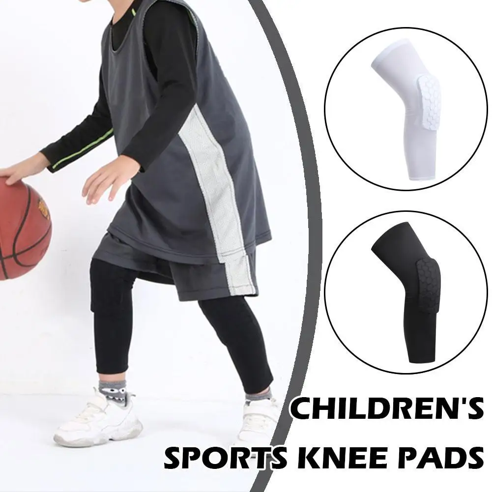 Kids Sports Knee Pads Compression Brace Volleyball Basketball Knee Pad For Gym Training Knee Support Protector Soccer Shin Guard