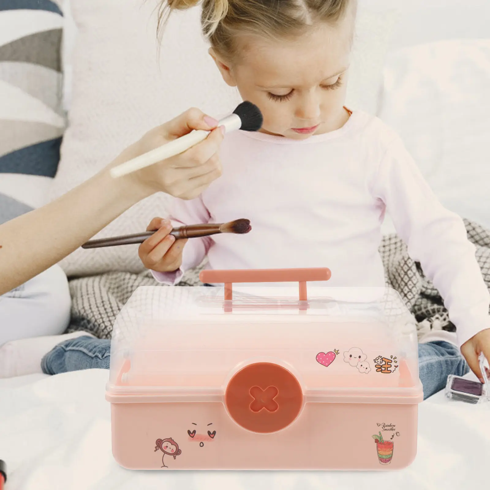 

Органайзер для аксессуаров для волос для девочек: настольный ящик для хранения детских украшений, заколок, браслетов, ожерелий и мелких предметов