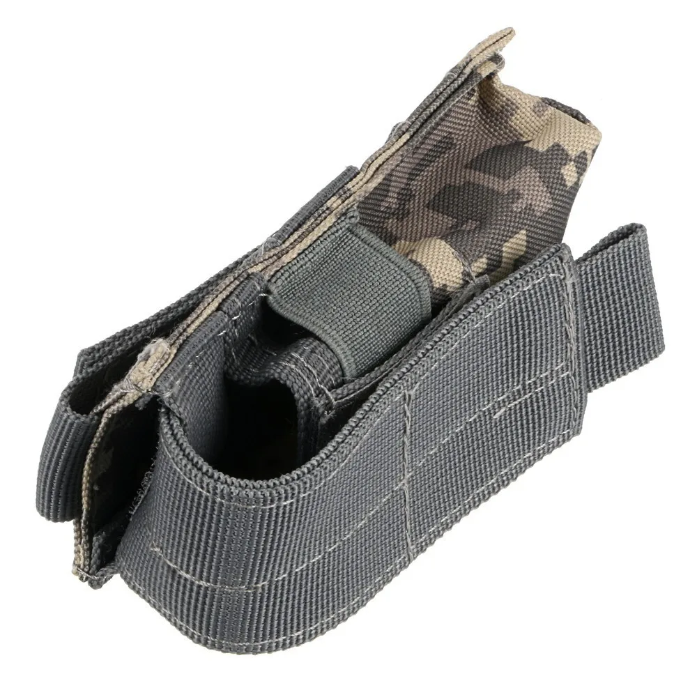 Taktische Molle Taschenlampe Tasche Taschenlampe Halter 9mm Magazin Einzel Mag Tasche Messer Holster M5 EDC Outdoor Jagd Werkzeug Tasche – Detail 7