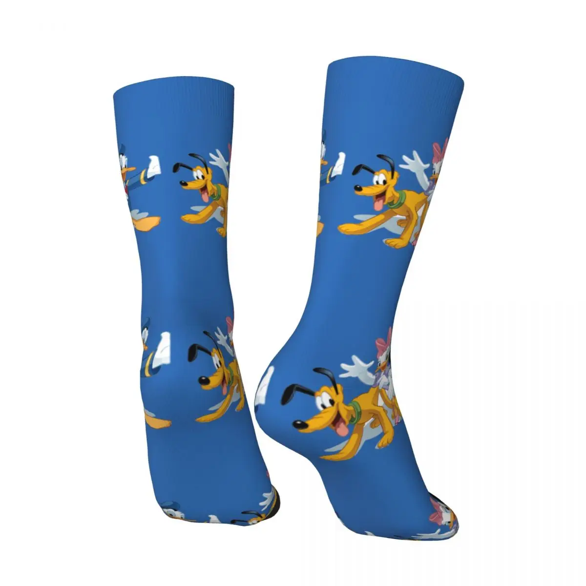 Vintage Friends Men's compression Socks Unisex Disney Mickey Mouse Cartoon Harajuku Pattern Printed Novelty Crew Sock