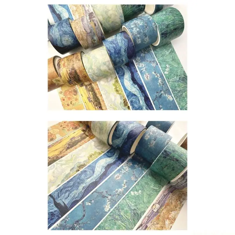 Vintage Craft Tape for Craft 30mm Oil Painting Decorative Tape for Scrapbooking