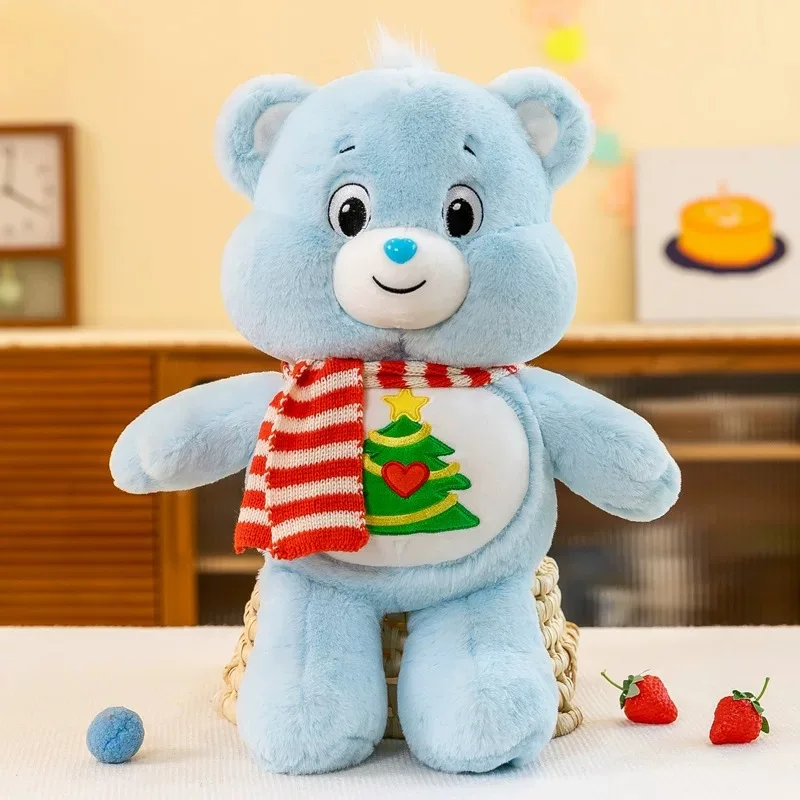 Christmas Care Bears Pluszowa zabawka Xmas Bear Wypchana lalka Kawaii Animal Xmas Room Decor Anime Toys Hobby Prezenty świąteczne dla dziewczyny