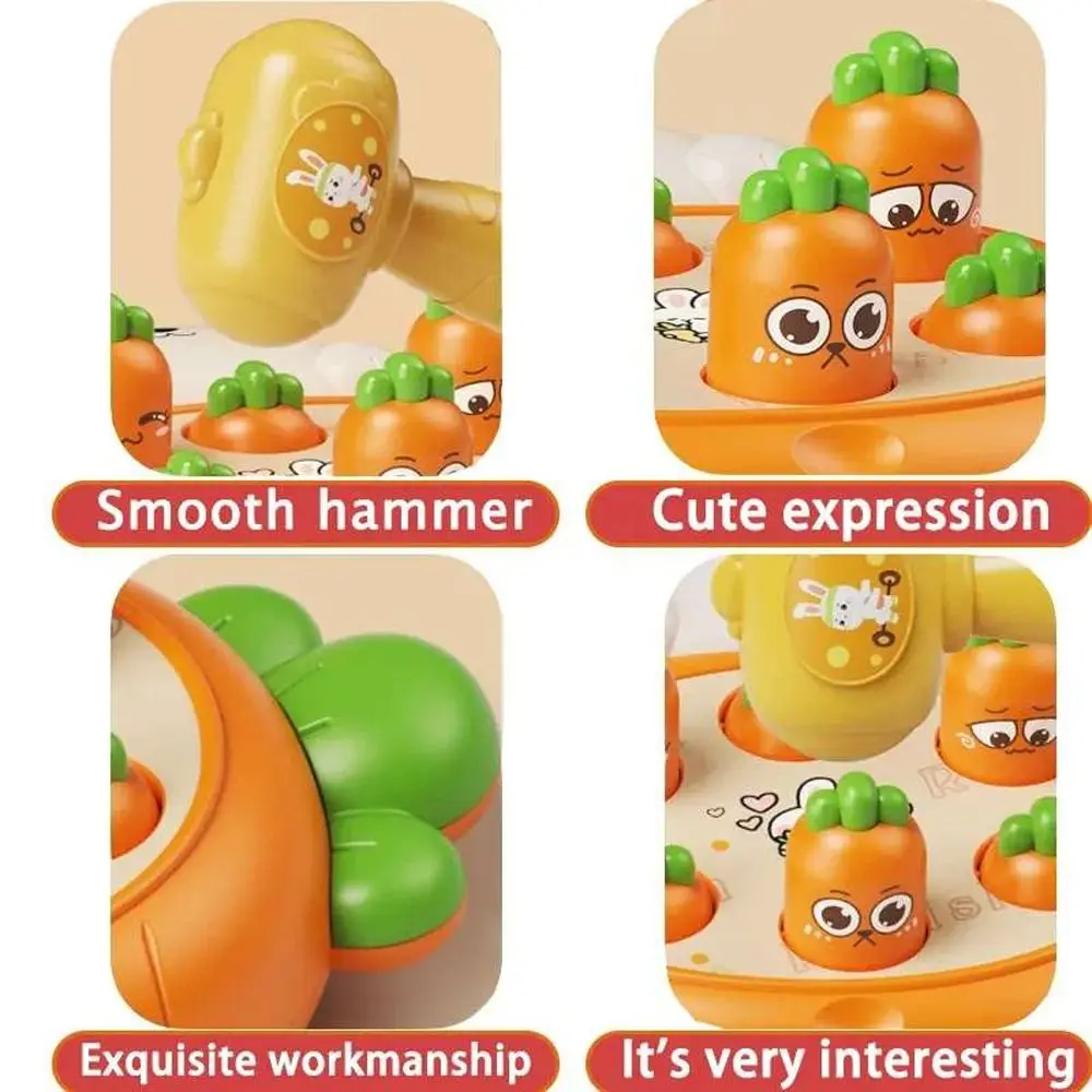 

Hand Eye Coordination Animal Theme Knocking Game Learning Cognition Interesting Whack-a-mole Toy Early Education plastic