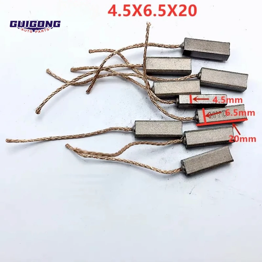 GUIGONG For Valeo Alternator Regulator Carbon Brush Back Wire 4.5X6.5X20 for Volkswagen Buick Car Accessories