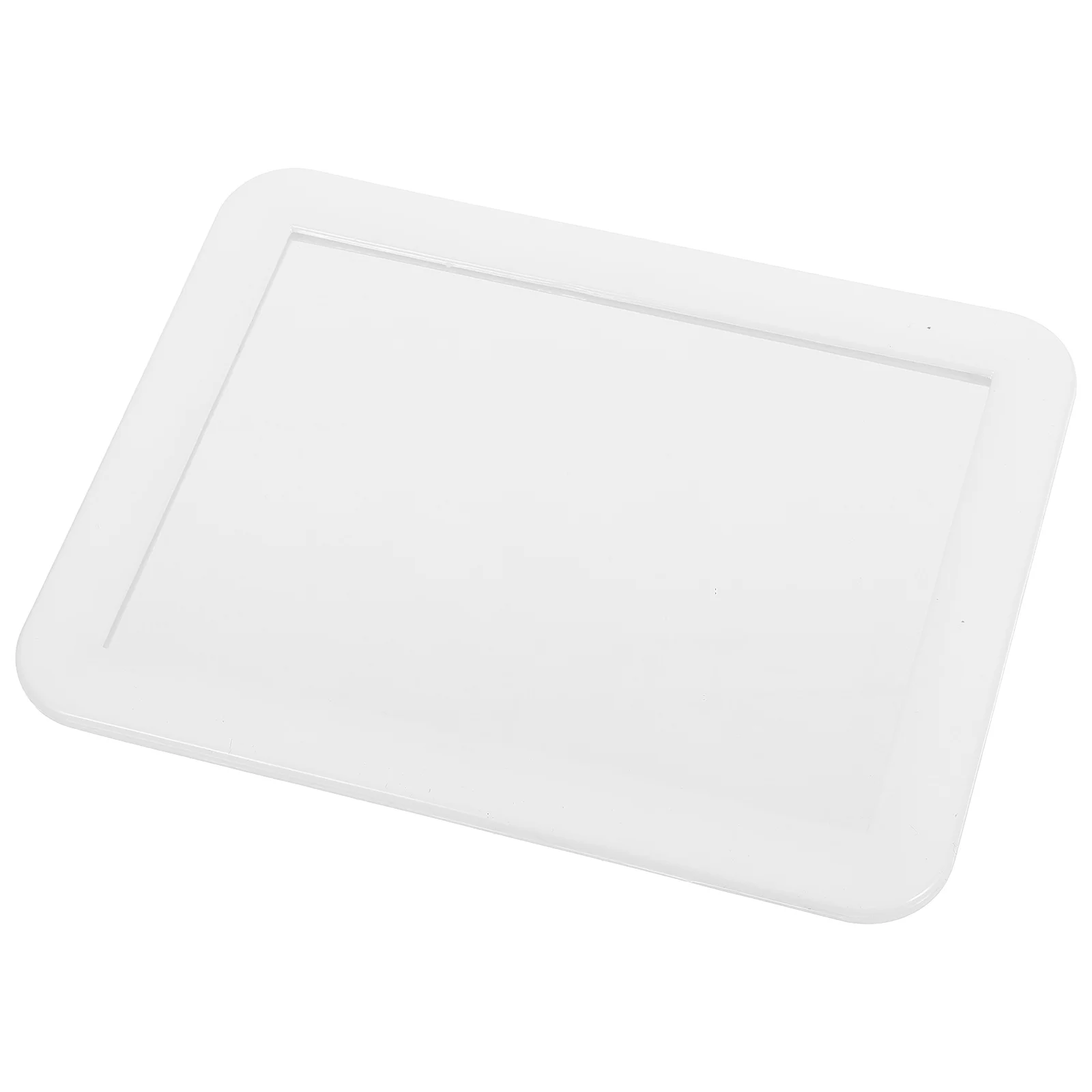 Plastic Magnetic Makeup Mirror Rectangular Multi-purpose That Can Be Attached Iron Cabinet (white) Mirrors Girl Locker