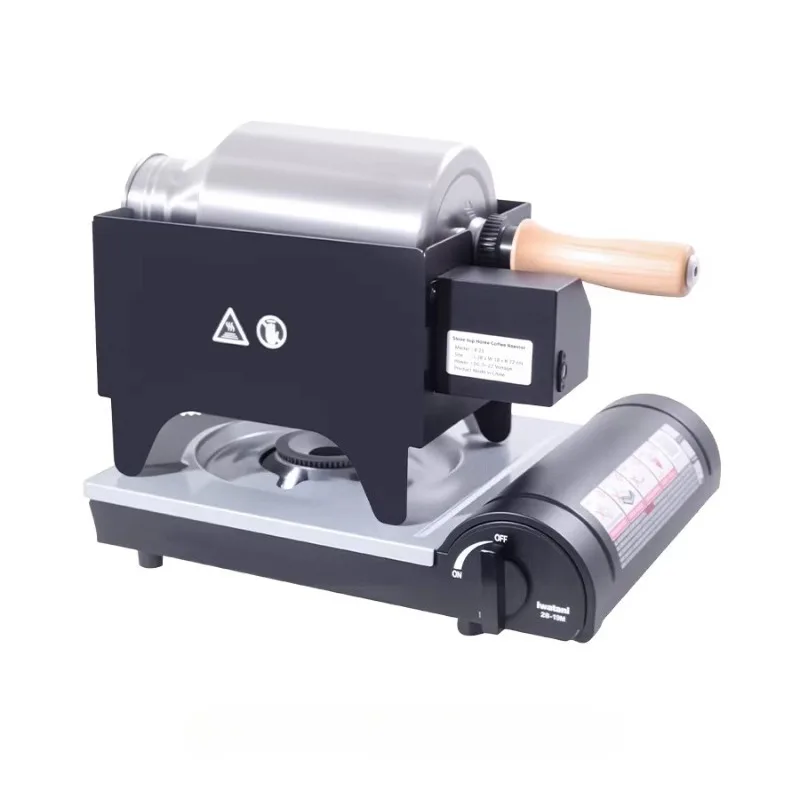 250g Capacity Food Grade 304 Stainless Steel Electric Coffee Bean Roaster 38x18x22cm 100-240V