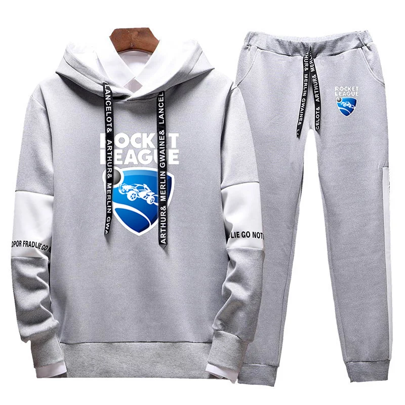 Rocket League-Sweat à Capuche et Pantalon de Survêtement pour Homme, Ensemble Deux Pièces, Logo Imprimé, Haute Qualité, Mode Automne 2024