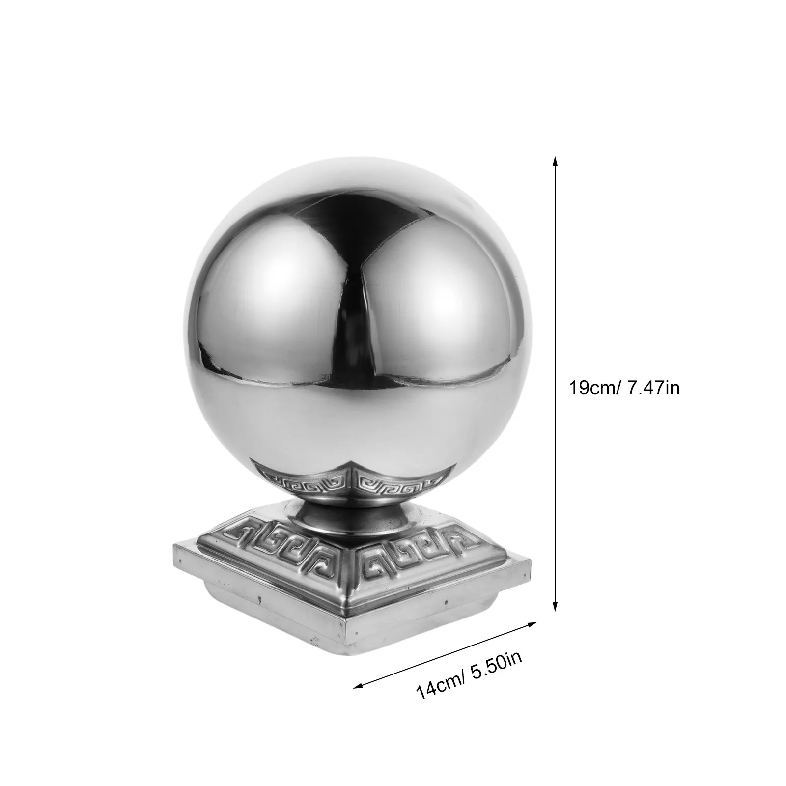 Stainless Steel Handrail Balls for Indoor Stairs Decorative Round Fence Post Caps Heavy Duty Stair Railing Finials Easy