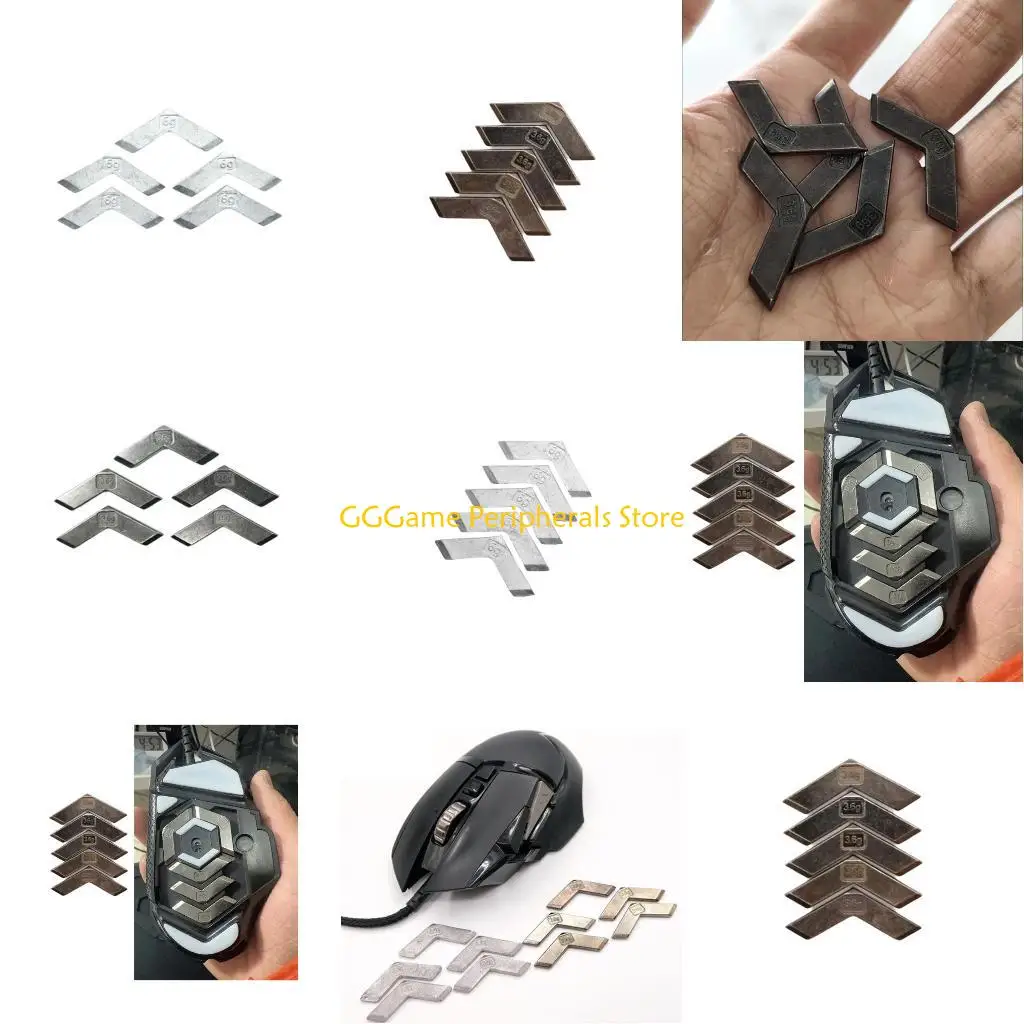 

U55B 5pcs Mouse Weights for Improved Control in Competitive Gaming High Precise Tasks