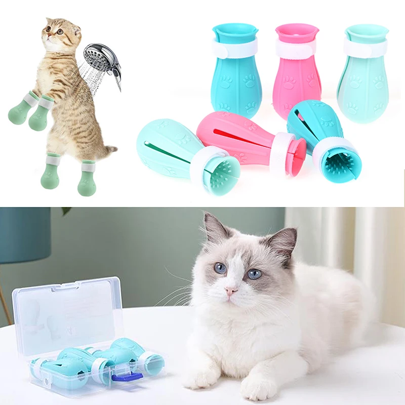 Cat Claw Covers Anti-biting Bath Washing Cat Claw Cover Cut Nails Foot Cover