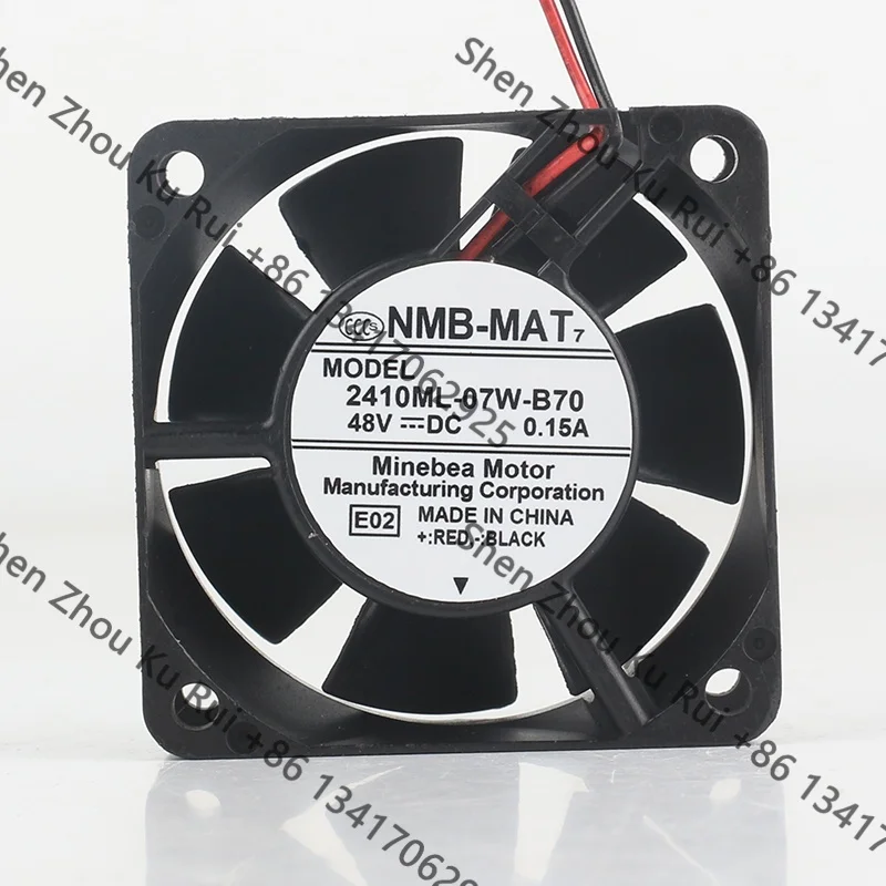New original NMB 5V 12V 24V DC 48V 0.15A AC EC 6025 60X60X25MM 6CM dual ball converter chassis 2-wire 2410ML-07W-B70 cooling fan