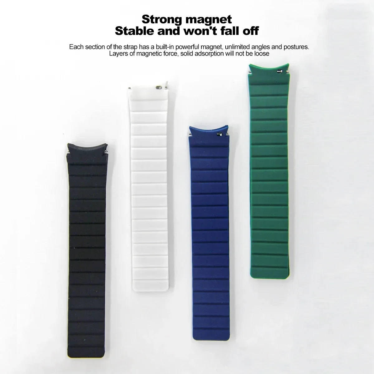 Ремешок силиконовый для Samsung Galaxy Watch 6 5 4 40 мм 44 мм Band 6 4 Classic 43 мм 47 мм 42 46 мм, магнитный браслет без зазора 5Pro 45 мм