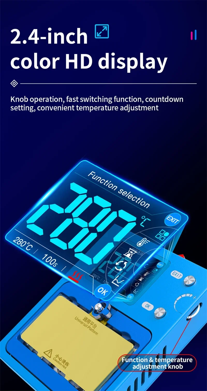 Aixun iHeater Pro Mainboard Stratified Heating Separation Disassembly Platform Tools Android For iPhone X 11 12 13 14 Pro Max